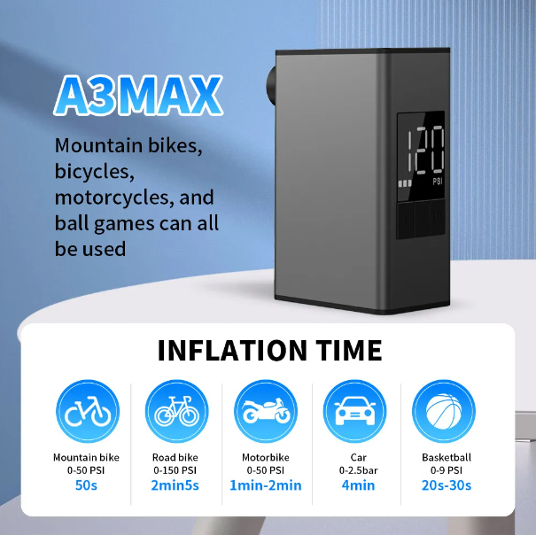 A3MAX BIKE PUMP 1950mah